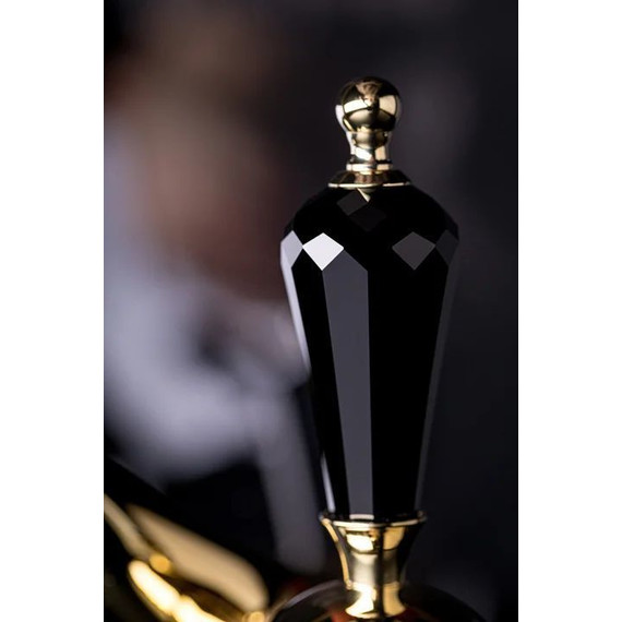 Смеситель для раковины высокий Boheme Tradizionale Nero Swarovski 252, золото фото 2