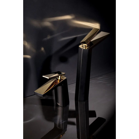 Смеситель для раковины Boheme Venturo 381-B, чёрный/золото, Цвет производителя: чёрный, золото фото 4