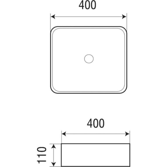 Раковина-чаша Azario 40 см AZ-2179 фото 4