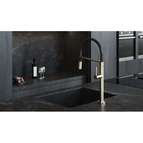 Смеситель для кухни Boheme Uno 114-NB, nickel brush, Цвет производителя: nickel brush фото 2