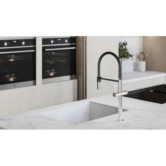 Смеситель для кухни Boheme Uno 115-CR, black chrome, Цвет производителя: black chrome фото 2