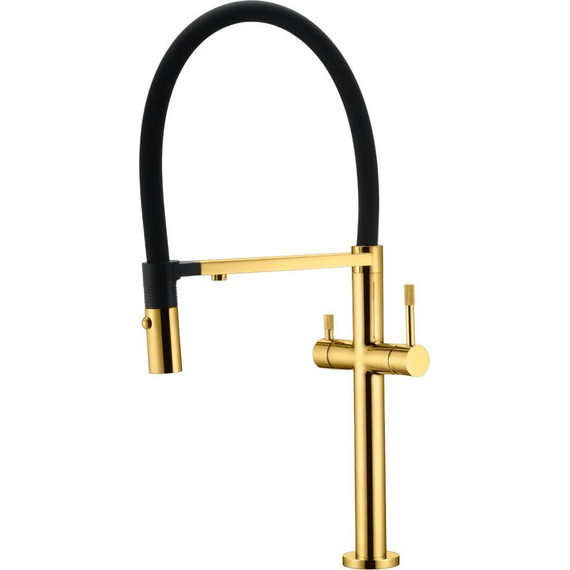 Смеситель для кухни Boheme Uno 115-G, gold, Цвет производителя: gold фото 