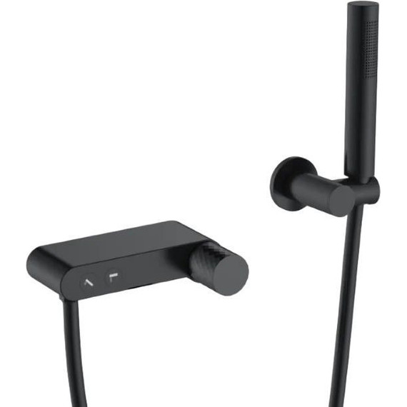 Смеситель для ванны Boheme Stick 123-BB, чёрный матовый, Цвет производителя: чёрный матовый фото 