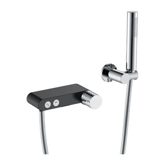Смеситель для ванны Boheme Stick 123-BCR, black chrome, Цвет производителя: black chrome фото 