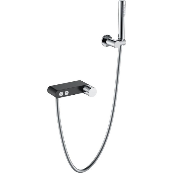 Смеситель для ванны Boheme Stick 123-BCR, black chrome, Цвет производителя: black chrome фото 2