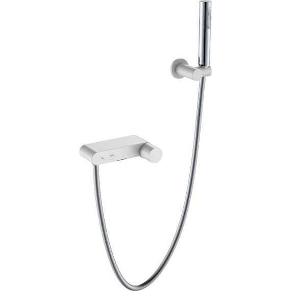 Смеситель для ванны Boheme Stick 123-WCR, white chrome, Цвет производителя: white chrome фото 2