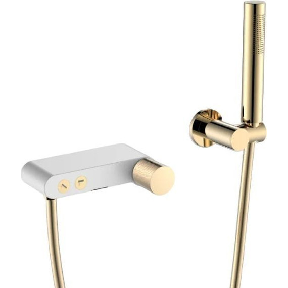 Смеситель для ванны Boheme Stick 123-WG.2, white gold, Цвет производителя: white gold фото 