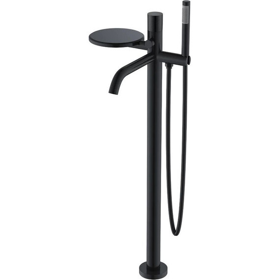Смеситель для ванны напольный Boheme Stick 129-BB.2, чёрный, Цвет производителя: чёрный фото 