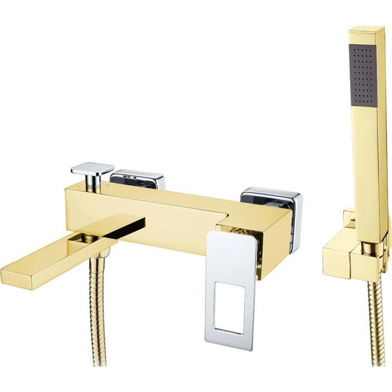Смеситель для ванны Boheme Q 143-GCR, gold chrome, Цвет производителя: gold chrome фото 