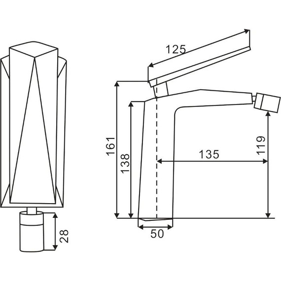 Смеситель для биде Boheme Venturo 376, chrome, Цвет производителя: chrome фото 2