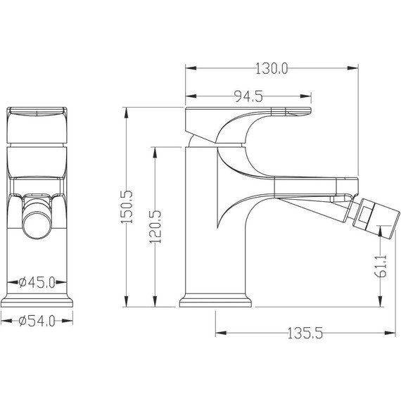 Смеситель для биде Boheme Spectre 456-G, gold, Цвет производителя: gold фото 2