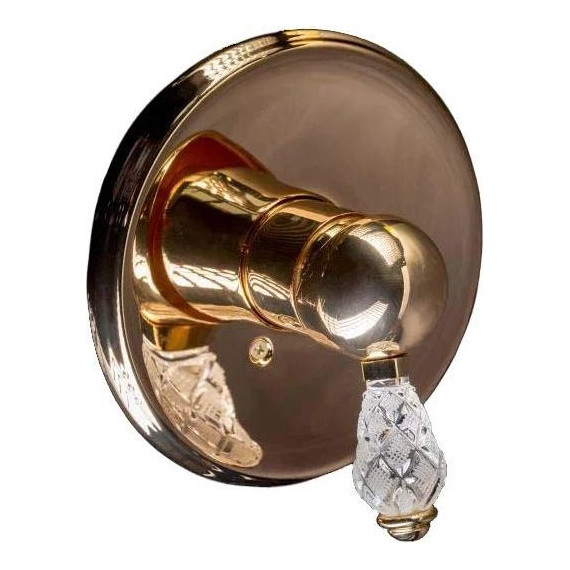 Смеситель для душа Boheme Crystal 285-CRST (со скрытой частью) золото фото 
