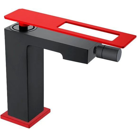 Смеситель для биде Boheme Q 146-BR, black-red, Цвет производителя: black-red фото 