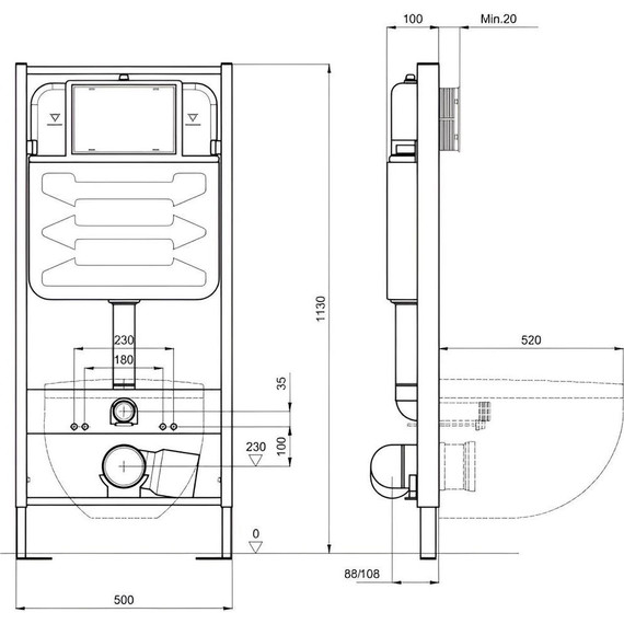 Инсталляция с подвесным унитазом комплект: Aquatek Set INS-0000012 с подвесным безободковым унитазом Европа AQ1900T-00 сиденье микролифт (система смыва торнадо) - 10 Инсталляция с подвесным унитазом комплект: Aquatek Set INS-0000012 с подвесным безободковым унитазом Европа AQ1900T-00 сиденье микролифт (система смыва торнадо) фото 10