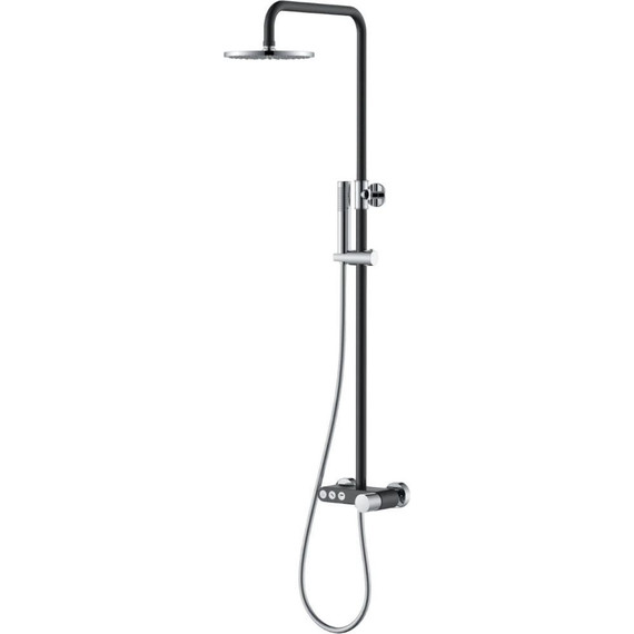 Душевая стойка Boheme Stick 128-BCR.2, black chrome, Цвет производителя: black chrome фото 