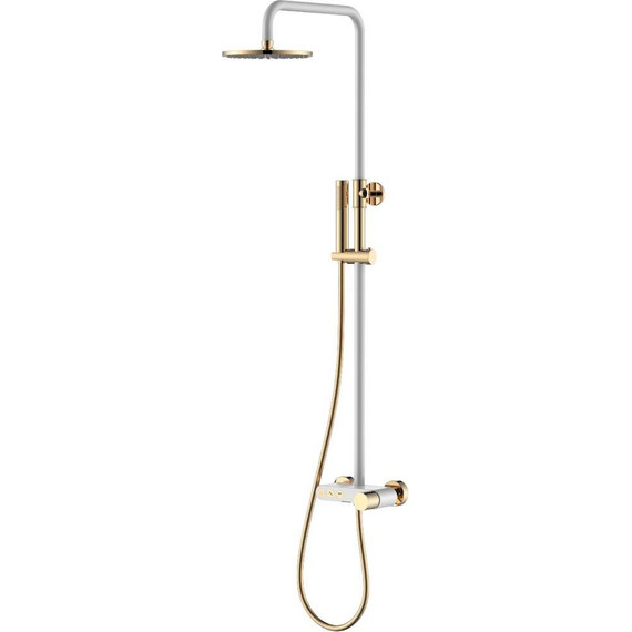 Душевая стойка Boheme Stick 128-WG, white gold, Цвет производителя: white gold фото 