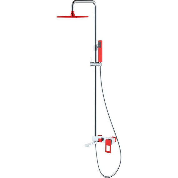 Душевая стойка Boheme Q 148-CRR, red chrome, Цвет производителя: red chrome фото 