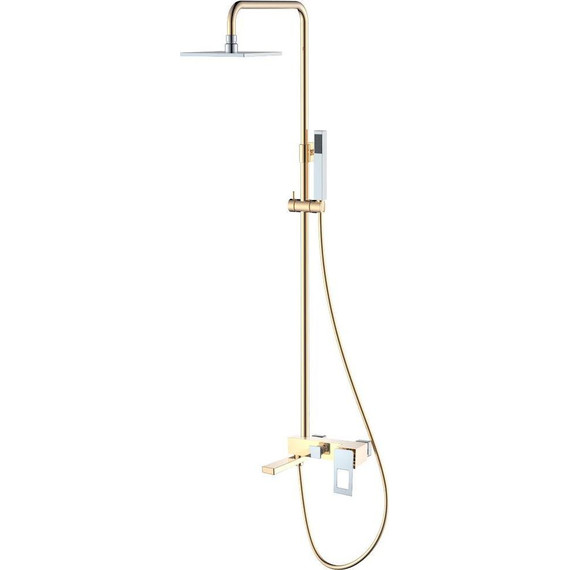 Душевая стойка Boheme Q 148-GCR, gold chrome, Цвет производителя: gold chrome фото 