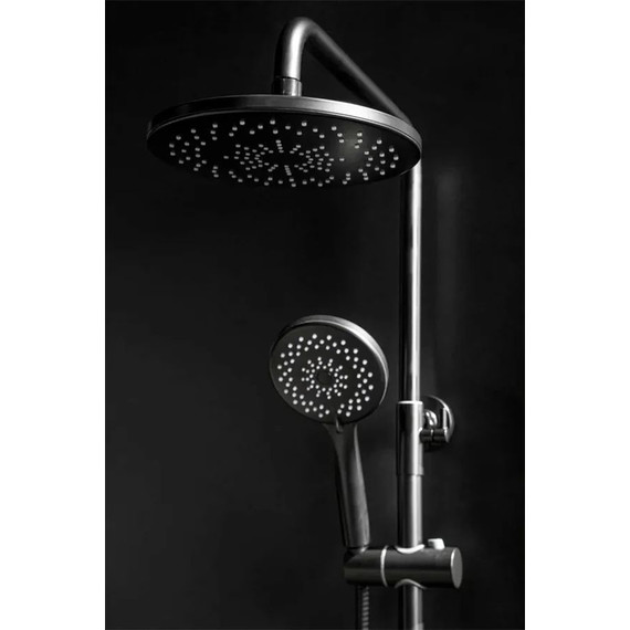 Душевая стойка Boheme Spectre 458-B, чёрный матовый, Цвет производителя: чёрный матовый фото 2