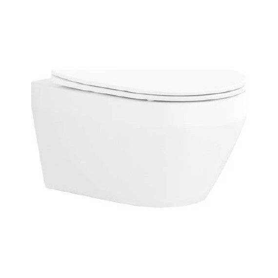 Инсталляция с подвесным унитазом комплект: Grohe Rapid SL 38772001 с подвесным безободковым унитазом Aquatek Лея AQ1199-00 сиденье микролифт, крепление, кнопка смыва хром фото 3