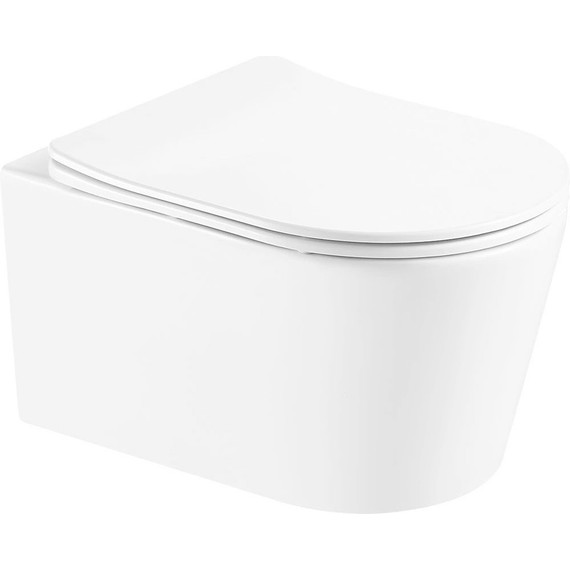 Инсталляция с подвесным унитазом комплект: Loranto 4501 с подвесным безободковым унитазом Aquatek Оберон AQ1365T-00 сиденье микролифт (Система смыва торнадо) фото 5