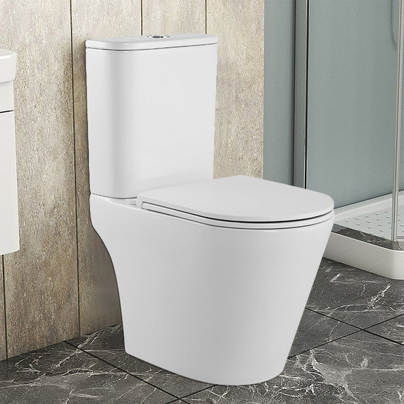 Унитаз-компакт безободковый Azario Berton AZ-6093 с тонкой крышкой микролифт (Система смыва торнадо) - 14 Унитаз-компакт безободковый Azario Berton AZ-6093 с тонкой крышкой микролифт (Система смыва торнадо) фото 14