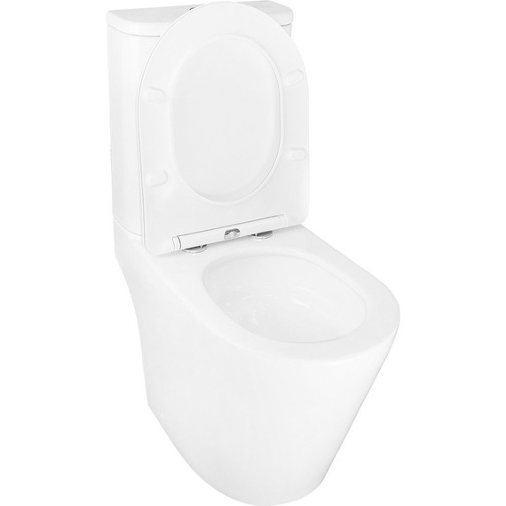Унитаз-компакт безободковый Azario Berton AZ-6093 с тонкой крышкой микролифт (Система смыва торнадо) - 4 Унитаз-компакт безободковый Azario Berton AZ-6093 с тонкой крышкой микролифт (Система смыва торнадо) фото 4