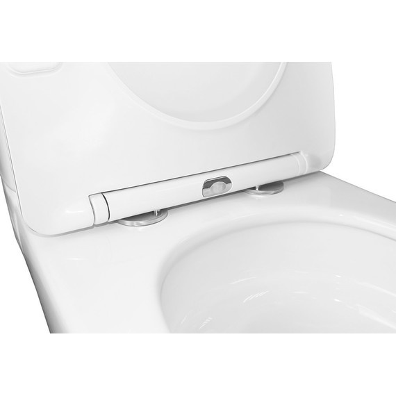 Унитаз-компакт безободковый Azario Berton AZ-6093 с тонкой крышкой микролифт (Система смыва торнадо) - 5 Унитаз-компакт безободковый Azario Berton AZ-6093 с тонкой крышкой микролифт (Система смыва торнадо) фото 5