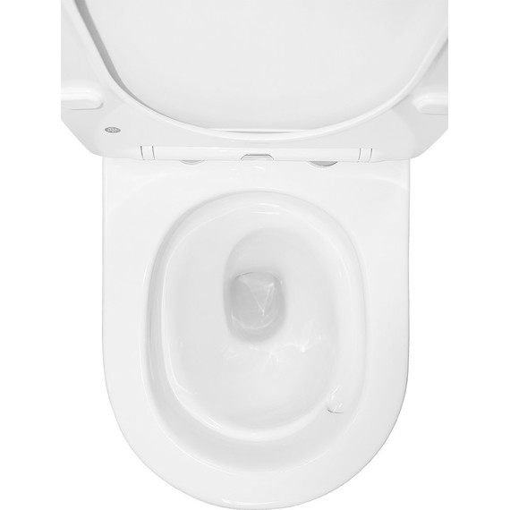 Унитаз-компакт безободковый Azario Berton AZ-6093 с тонкой крышкой микролифт (Система смыва торнадо) - 6 Унитаз-компакт безободковый Azario Berton AZ-6093 с тонкой крышкой микролифт (Система смыва торнадо) фото 6