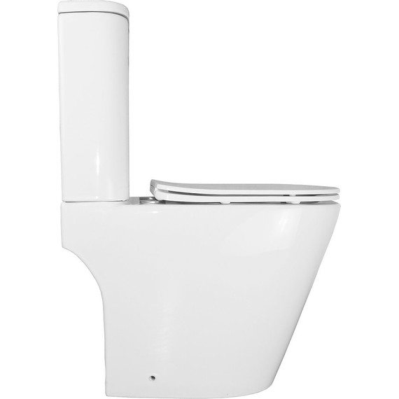 Унитаз-компакт безободковый Azario Berton AZ-6093 с тонкой крышкой микролифт (Система смыва торнадо) - 10 Унитаз-компакт безободковый Azario Berton AZ-6093 с тонкой крышкой микролифт (Система смыва торнадо) фото 10