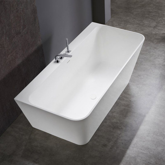 Ванна отдельностоящая Cezares Liner 170x80 см CZR-LINER-170-80-60-SSB, белый матовый фото 3