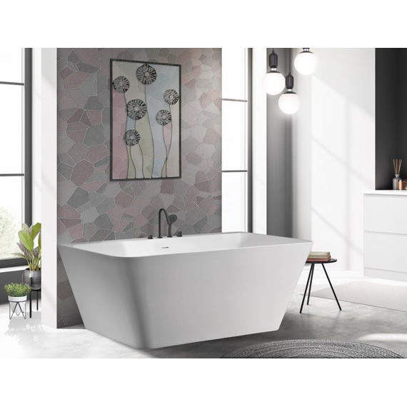 Ванна отдельностоящая Cezares Liner 170x80 см CZR-LINER-170-80-60-SSB, белый матовый фото 4