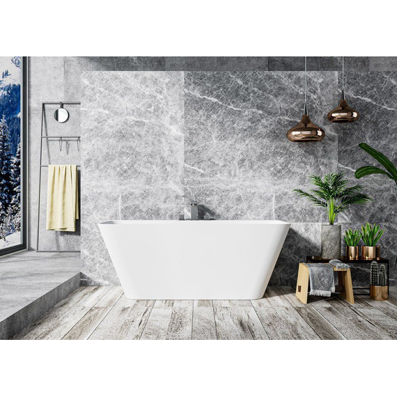 Ванна отдельностоящая Cezares Liner 170x80 см CZR-LINER-170-80-60-SSB, белый матовый фото 5