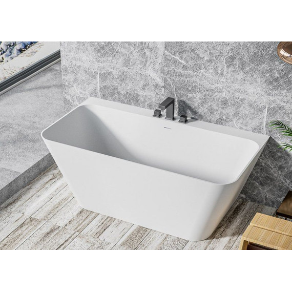 Ванна отдельностоящая Cezares Liner 170x80 см CZR-LINER-170-80-60-SSB, белый матовый фото 6