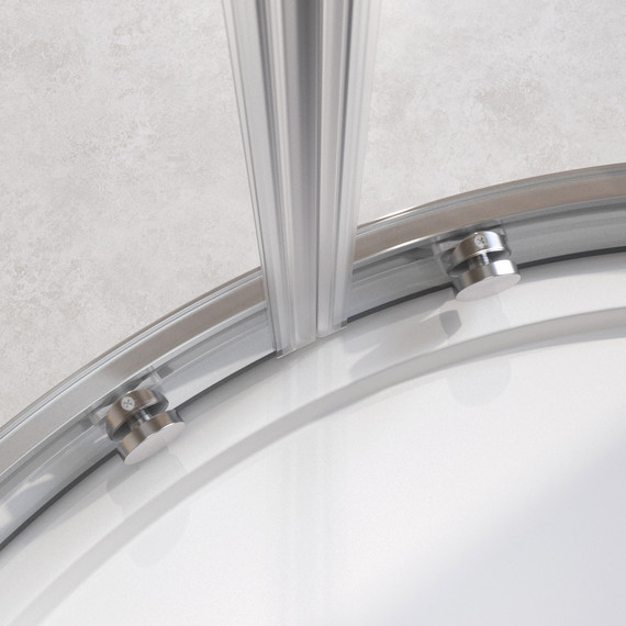 Душевое ограждение 90x90 см Cezares Relax-304-R-2-90-C-CR, хром/прозрачное фото 3