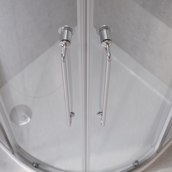 Душевое ограждение 90x90 см Cezares Relax-304-R-2-90-C-CR, хром/прозрачное фото 4