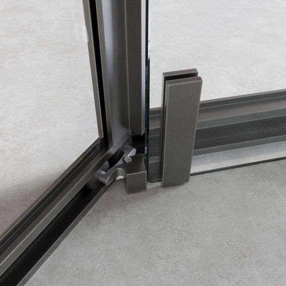 Душевое ограждение 100x100 см Cezares Relax-304-P-1-100-C-GM, оружейная сталь/прозрачное фото 3