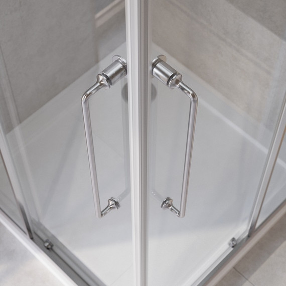 Душевое ограждение 100x100 см Cezares Relax-304-A-2-100-C-CR, хром/прозрачное фото 4