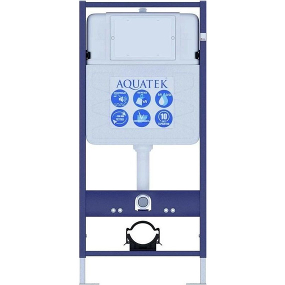 Инсталляция с подвесным унитазом комплект: Aquatek INS-0000012 с подвесным безободковым унитазом Оберон AQ1365T-00 сиденье микролифт (Система смыва торнадо) - 3 Инсталляция с подвесным унитазом комплект: Aquatek INS-0000012 с подвесным безободковым унитазом Оберон AQ1365T-00 сиденье микролифт (Система смыва торнадо) фото 3