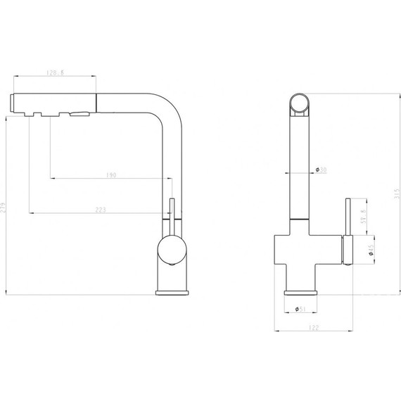 Смеситель для кухни Emar ЕСВ 7020, сатин фото 3
