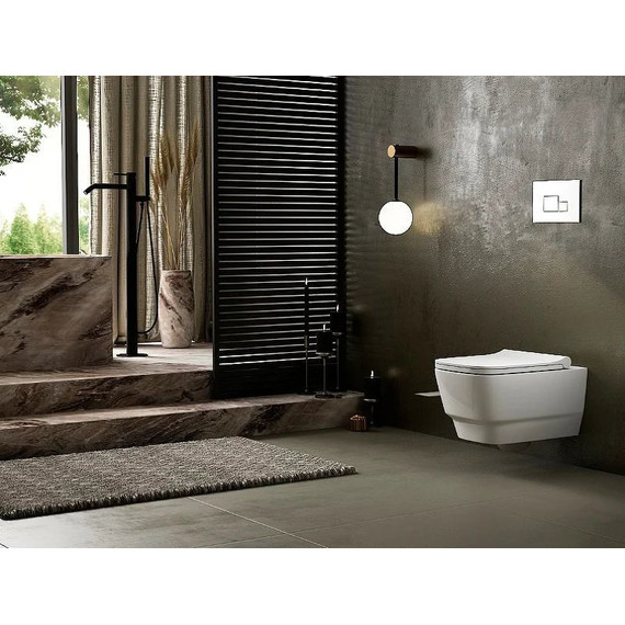 Унитаз-биде подвесной безободковый Boheme Bello 971-2-MW, белый матовый фото 4