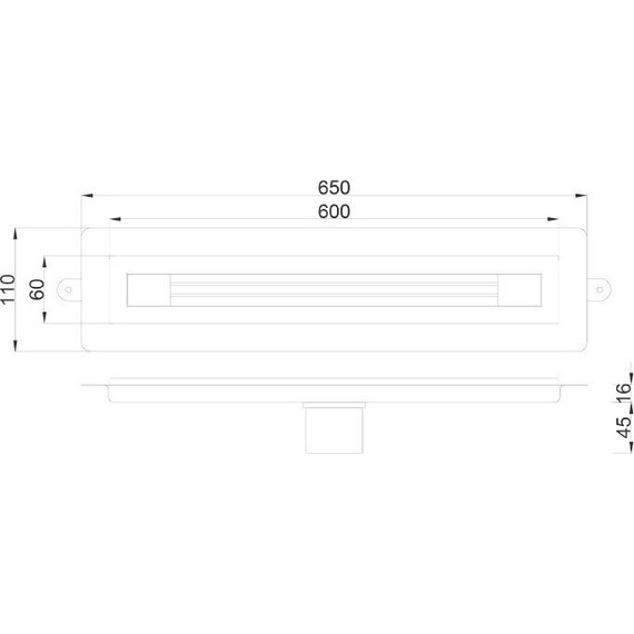 Трап Boheme B&T Infinity 60 см 981-60-G, золото, Цвет производителя: золото фото 5