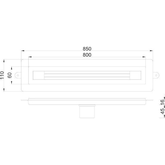 Трап Boheme B&T Infinity 80 см 981-80-MG, matt gold, Цвет производителя: matt gold фото 5