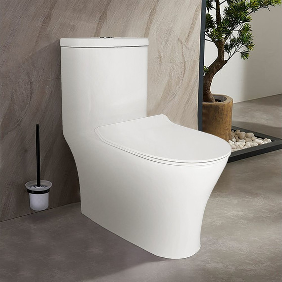 Унитаз-моноблок безободковый Azario Safi AZ-0852 с тонкой крышкой микролифт - 16 Унитаз-моноблок безободковый Azario Safi AZ-0852 с тонкой крышкой микролифт фото 16