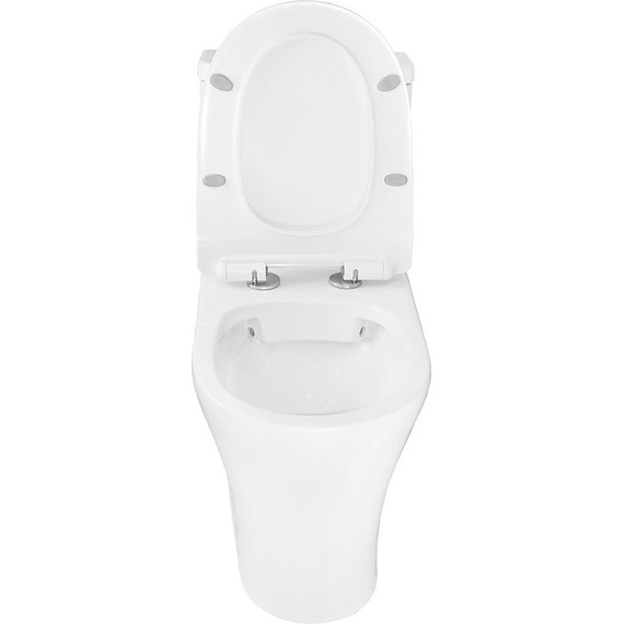 Унитаз-моноблок безободковый Azario Safi AZ-0852 с тонкой крышкой микролифт - 4 Унитаз-моноблок безободковый Azario Safi AZ-0852 с тонкой крышкой микролифт фото 4