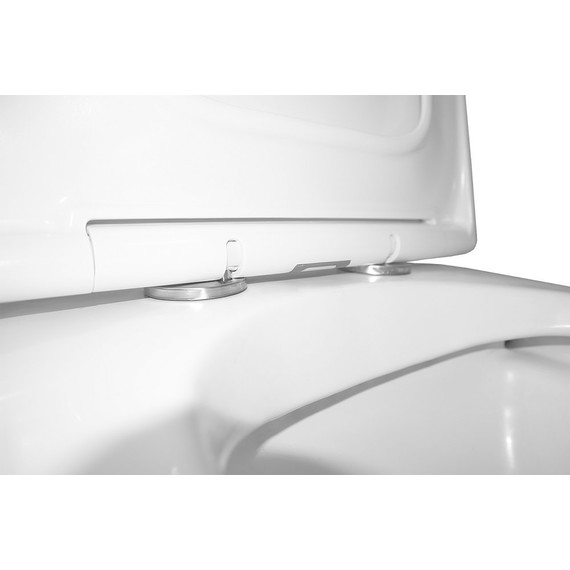 Унитаз-компакт безободковый Azario Mirada S AZ-1288A с тонкой крышкой микролифт, Цвет производителя: белый фото 9