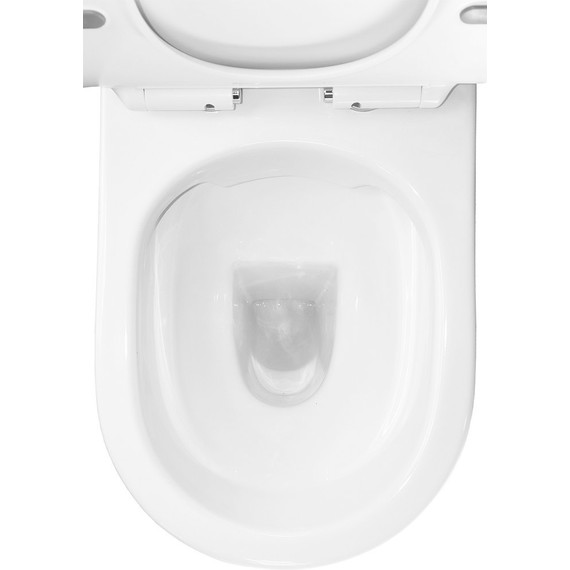 Унитаз-компакт безободковый Azario Frento AZ-2311 с тонкой крышкой микролифт - 7 Унитаз-компакт безободковый Azario Frento AZ-2311 с тонкой крышкой микролифт фото 7