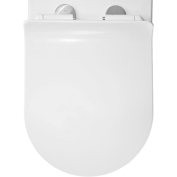 Унитаз-компакт безободковый Azario Frento AZ-2311 с тонкой крышкой микролифт - 8 Унитаз-компакт безободковый Azario Frento AZ-2311 с тонкой крышкой микролифт фото 8