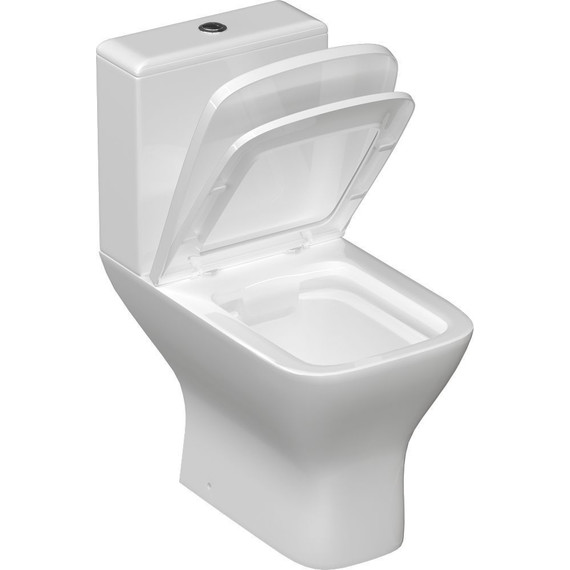 Унитаз-компакт безободковый Тритон Astro 2355 с крышкой микролифт фото 3