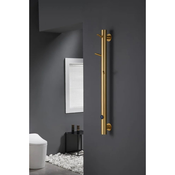 Полотенцесушитель электрический Boheme Uno П1 1300x200 мм 724-BR, бронза, Цвет производителя: бронза фото 2